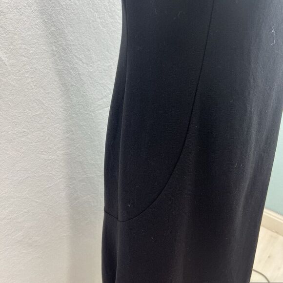 Moschino Cheap & Chic Dress Sz 10 Black Classic Square Neck Flapper Lined Elegan - Picture 5 of 16